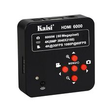 Kaisi HDMI 6000 HDMI / USB Doppia interfaccia 60MP 4K Ultra HD Microscopio Telecamera industriale, Spina: Spina USA