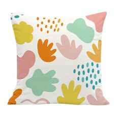 Cuscino per divano stampato con blocchi colorati con stampa centrale su richiesta, dimensioni: 60x60 cm (velluto olandese)