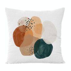Federa per cuscino da divano stampata ad acquerello, senza stampa centrale su richiesta, dimensioni: 35x35 cm (velluto granulare Twill)