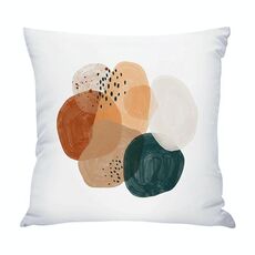 Federa per cuscino da divano stampata ad acquerello, senza stampa centrale su richiesta, dimensioni: 35x35 cm (raso brillante)