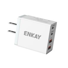 ENKAY FC-002 55W Dual USB-A Dual USB-C / Type-C Caricabatterie rapido a quattro porte (spina USA)