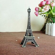 Ornamento per foto modello Torre Eiffel in metallo da 13 cm (bronzo)