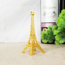 Ornamento fotografico modello Torre Eiffel in metallo da 22 cm (oro)