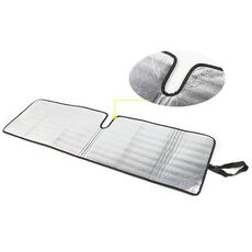 Parasole per parabrezza anteriore per auto Jeep Wrangler JK 2007-2017 da 51,9 x 16,1 pollici (nero + argento)