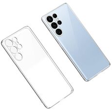 Per Samsung Galaxy S23 Ultra 5G SULADA Custodia antiurto in TPU trasparente per telefono (argento)