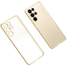 Per Samsung Galaxy S23 Ultra 5G SULADA Custodia antiurto in TPU trasparente per telefono (oro)