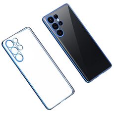 Per Samsung Galaxy S23 Ultra 5G SULADA Custodia antiurto in TPU trasparente per telefono (blu)