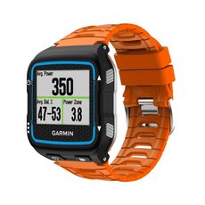 Per cinturino di ricambio in silicone tinta unita Garmin Forerunner 920XT (arancione)