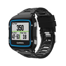 Per cinturino di ricambio in silicone tinta unita Garmin Forerunner 920XT (nero)