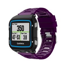 Per cinturino di ricambio in silicone tinta unita Garmin Forerunner 920XT (viola scuro)