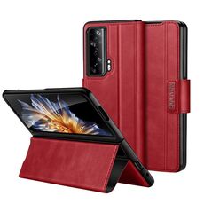 For Honor Magic Vs SULADA Custodia per telefono in pelle a scatto magnetico all-inclusive (rosso)