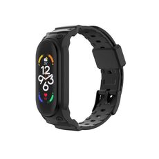 Per cinturino in TPU integrato Xiaomi Mi Band 7/6/5 (nero)