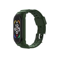 Per cinturino in TPU integrato Xiaomi Mi Band 7/6/5 (verde militare)