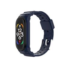Per cinturino in TPU integrato Xiaomi Mi Band 7/6/5 (blu scuro)