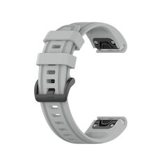 Per Garmin Epix Pro 42mm cinturino in silicone di colore puro (grigio)