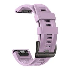 Per Garmin Epix Pro 47mm Cinturino sportivo in silicone di colore puro (viola chiaro)