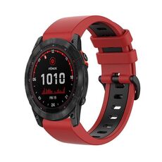 Per cinturino sportivo in silicone bicolore Garmin Enduro 2 (rosso + nero)