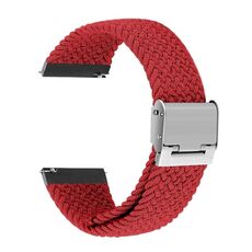 Per Huawei Watch 4/4 Pro cinturino in nylon intrecciato con fibbia in metallo (rosso)