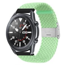 Per Huawei Watch 4/4 Pro cinturino in nylon intrecciato con fibbia in metallo (pistacchio)