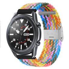 Per Huawei Watch 4/4 Pro cinturino in nylon intrecciato con fibbia in metallo (Z Heart Purple)