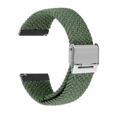 Per Huawei Watch 4/4 Pro cinturino in nylon intrecciato con fibbia in metallo (verde oliva)