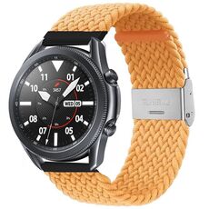 Per Huawei Watch 4/4 Pro cinturino in nylon intrecciato con fibbia in metallo (beige lattiginoso)