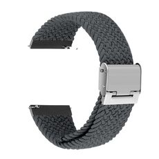 Per Huawei Watch 4/4 Pro cinturino in nylon intrecciato con fibbia in metallo (grigio siderale)