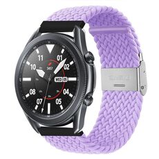 Per Huawei Watch 4/4 Pro cinturino in nylon intrecciato con fibbia in metallo (viola)
