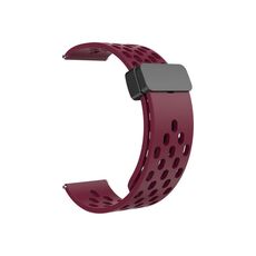 Per Huawei Watch 4/4 Pro cinturino in silicone con chiusura magnetica (vino rosso)