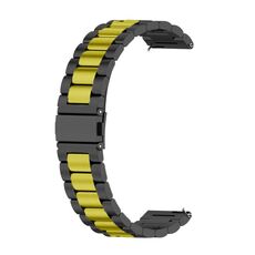 Per Huawei Watch 4/4 Pro cinturino in acciaio inossidabile con tre perline (oro nero)