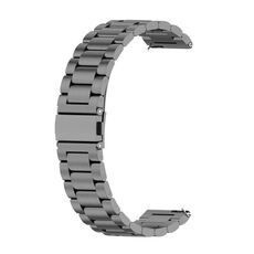 Per Huawei Watch 4/4 Pro cinturino in acciaio inossidabile con tre perline (grigio)
