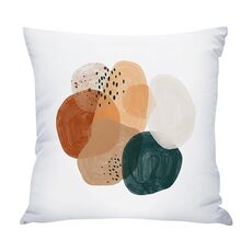 Federa per cuscino da divano stampata ad acquerello, senza stampa centrale su richiesta, dimensioni: 45x45 cm (raso brillante)