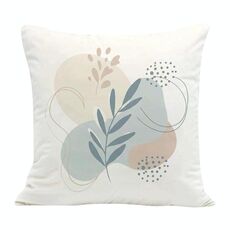 Federa per cuscino da divano stampata con foglie fresche, senza stampa centrale su richiesta, dimensioni: 40x40 cm (velluto olandese)
