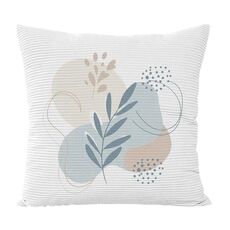 Federa per cuscino da divano stampata con foglie fresche, senza stampa centrale su richiesta, dimensioni: 50x50 cm (velluto granulare Twill)