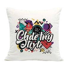 Federa per cuscino da divano con stampa graffiti, senza stampa centrale, su richiesta, dimensioni: 35x35 cm (velluto olandese)