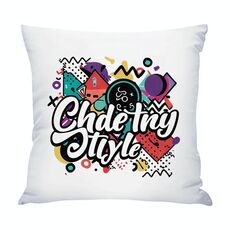Federa per cuscino da divano con stampa graffiti, senza stampa centrale, su richiesta, dimensioni: 35x35 cm (raso lucido)