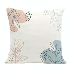 Federa per cuscino per divano stampata con rami, senza stampa centrale, su richiesta, dimensioni: 50x50 cm (velluto olandese)