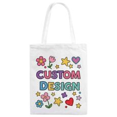 Stampa su tela con disegno di bambino, stampa su richiesta, dimensioni: 30x25 cm (bianco)