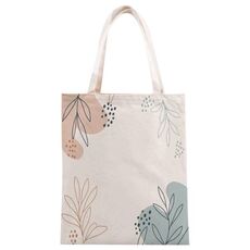 Stampa su tela con rami, borsa a mano, su richiesta, dimensioni: 25x20 cm (beige)