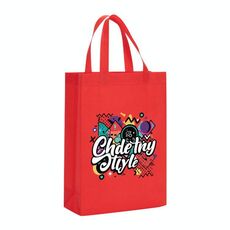 Borsa in tessuto non tessuto con stampa graffiti, stampa su richiesta, dimensioni: 38x30x10 cm (rosso)