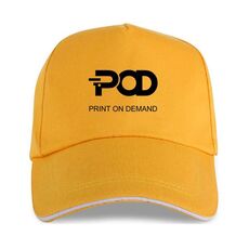 POD stampato poliestere cotone fibbia in acciaio berretto stampa su richiesta (giallo)