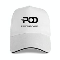 Cappellino con fibbia in acciaio in cotone e poliestere stampato POD Stampa su richiesta (beige bianco)