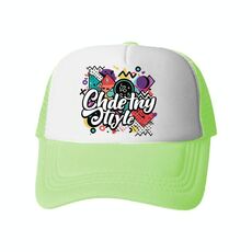 Cappello con visiera in spugna con stampa graffiti, stampa su richiesta (verde menta)