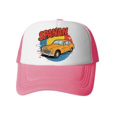 Cappello con visiera in spugna stampata per auto, stampa su richiesta (rosa)