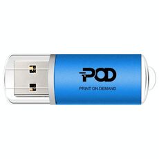 POD Colorful Metal USB 2.0 Flash Drive Stampa su richiesta, Memoria: 8 GB (blu)