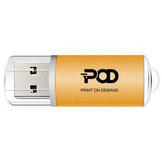 POD Colorful Metal USB 2.0 Flash Drive Stampa su richiesta, Memoria: 8 GB (Giallo)