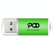 POD Colorful Metal USB 2.0 Flash Drive Stampa su richiesta, Memoria: 16 GB (verde)