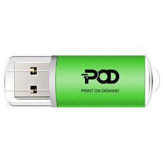POD Colorful Metal USB 2.0 Flash Drive Stampa su richiesta, Memoria: 32 GB (verde)