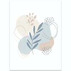 Stampa decorativa su tela con stampa a getto d'inchiostro EPSON 320g senza cornice, foglie fresche, su richiesta, dimensioni: 15x20 cm