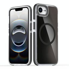 Per iPhone 16e Custodia per telefono MagSafe con sfumatura bicolore (nero)
